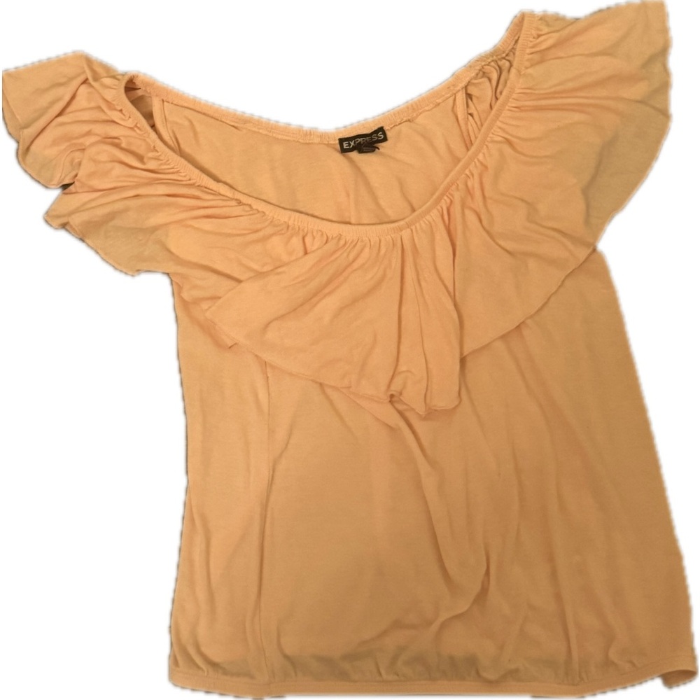 Express off the shoulder Ruffle Top Size Small
